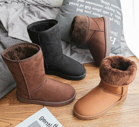 ムートンブーツ 2way 防水 防滑 レディース ボア ファー 雪国 滑らない MOUTON BOOTS フラットヒール