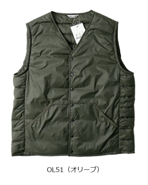 楽天市場】Barbour/バブアー カラーレス バッフル ジレ COLLARLESS 