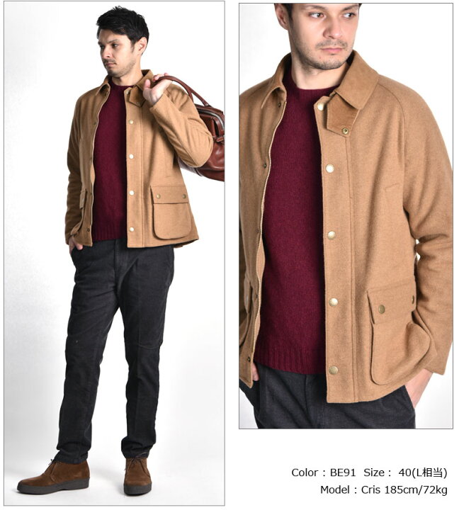 楽天市場】@[期間SALE] Barbour/バブアー BEDALE SL WOOL KNIT FLANNEL 