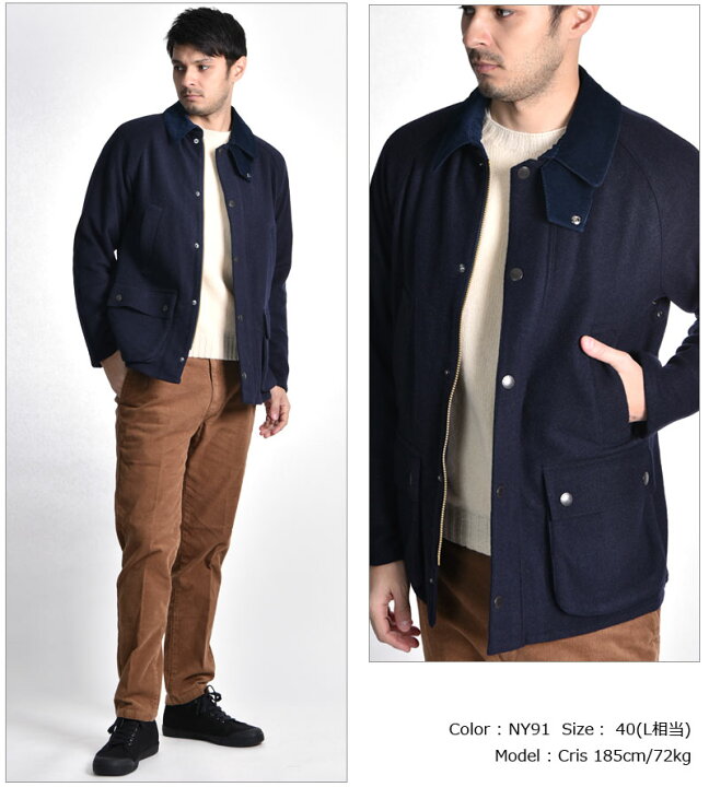 楽天市場】@[期間SALE] Barbour/バブアー BEDALE SL WOOL KNIT FLANNEL 