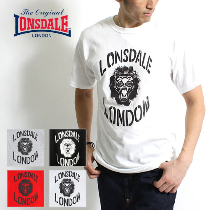 楽天市場】LONSDALE/ロンズデール Lion TシャツUK14CCS13[メンズ 半袖 