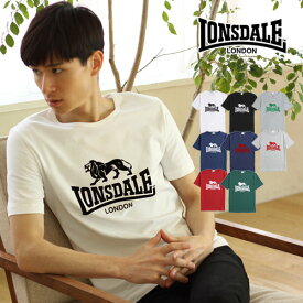 LONSDALE/ロンズデール ライオンロゴ Tシャツ L8102/L6108/L51002[メンズ 半袖 Tシャツ ティーシャツ カットソー おしゃれ かっこいい 紳士 秋服 秋物 秋 冬服 冬物 冬 大人 彼氏 プレゼント]