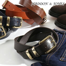 HADDON & JONES/ハッドンアンドジョーンズ ブライドルレザーベルト 2008HL6[メンズ ベルト ブライドルレザー レザーベルト HADDONANDJONES 革 牛革 おしゃれ かっこいい 紳士 秋服 秋物 秋 冬服 冬物 冬 大人 彼氏 プレゼント]◆