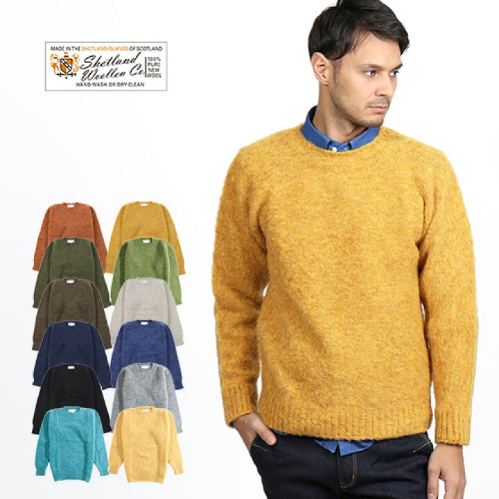 楽天市場 22年冬sale Shetland Woollen Co シェットランドウーレン シャギードッグセーター Shaggy Dog Wool Sweater Crew メンズ 長袖 ニット セーター クルーネック スコットランド ピュアウール おしゃれ かっこいい 冬服 冬物 冬 大人 彼氏 プレゼント Jackpot