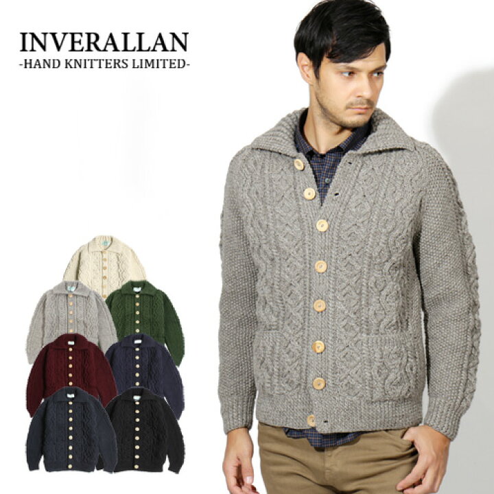楽天市場】@[期間SALE] inverallan/インバーアラン ニットカーディガン  