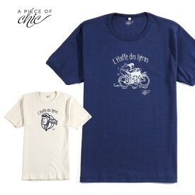 [期間SALE] a piece of chic/ピースオブシック デザインTシャツ[メンズ 半袖 Tシャツ ティーシャツ カットソー オートバイ クラシック 30年代 60年代 フランス おしゃれ かっこいい 紳士 秋服 秋物 秋 冬服 冬物 冬 大人 彼氏 プレゼント]