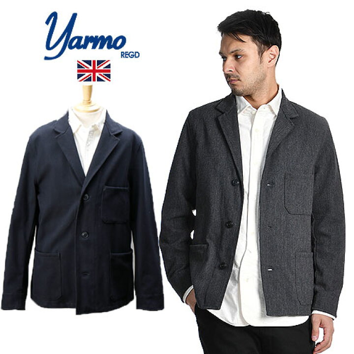楽天市場】@[期間SALE] Yarmo/ヤーモ Herringbone NEW DRIVERS JACKET 