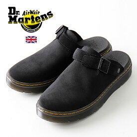 Dr.martens/ドクターマーチン Carlson 27410001 Black E H Suede Mb カールソン【メンズ コンフォートサンダル スリッパ スライド AirWair リラックス ヒールループ ミュール クロッグサンダル 革 おしゃれ かっこいい 大人 プレゼント 正規品]