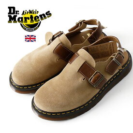 Dr.martens/ドクターマーチン Jorge サンダル ヒールストラップ 27499792 Chalk Repello Calf Suede C.F.STEAD【スエード スゥエード チャールズ エフ ステッド イングランド 英国製 イギリスUK レア エアークション バウジングソール おしゃれ かっこいい]