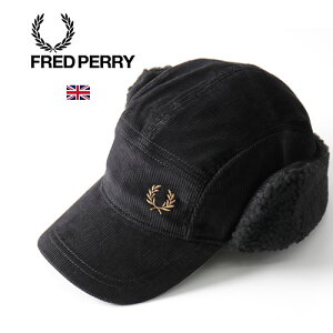 FRED PERRY/tbhy[ CORDUROY TRAPPER CAP HW6694 Black[R[fC gbp[Lbv nbg {A Y fBX jZbNX Rbg   킢 ΂ ~ ANZ 