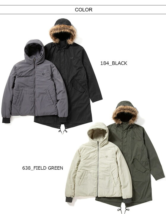 楽天市場】[期間SALE] FRED PERRY/フレッドペリー ZIP-IN LINER PARKA 