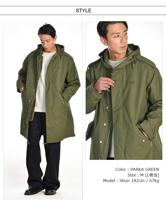 楽天市場】FRED PERRY/フレッドペリー FUR LINED PARKA J6525 
