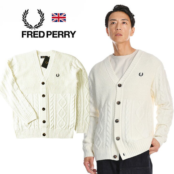 楽天市場】FRED PERRY/フレッドペリー メリノウール ニット  