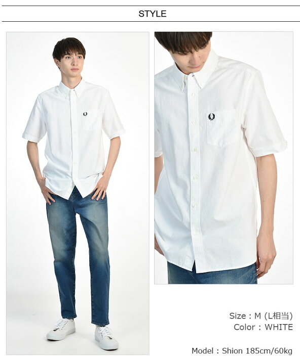 楽天市場】FRED PERRY/フレッドペリー SHORT SLEEVE OXFORD SHIRT 