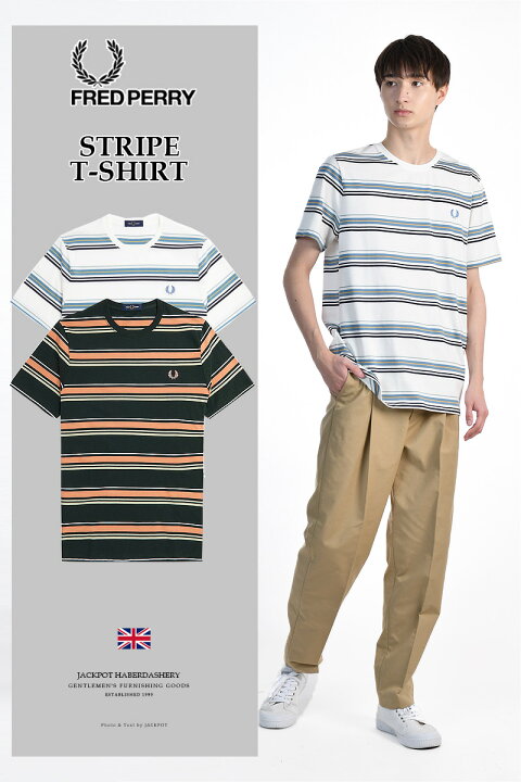 楽天市場】FRED PERRY/フレッドペリー STRIPE T-SHIRT M5607 