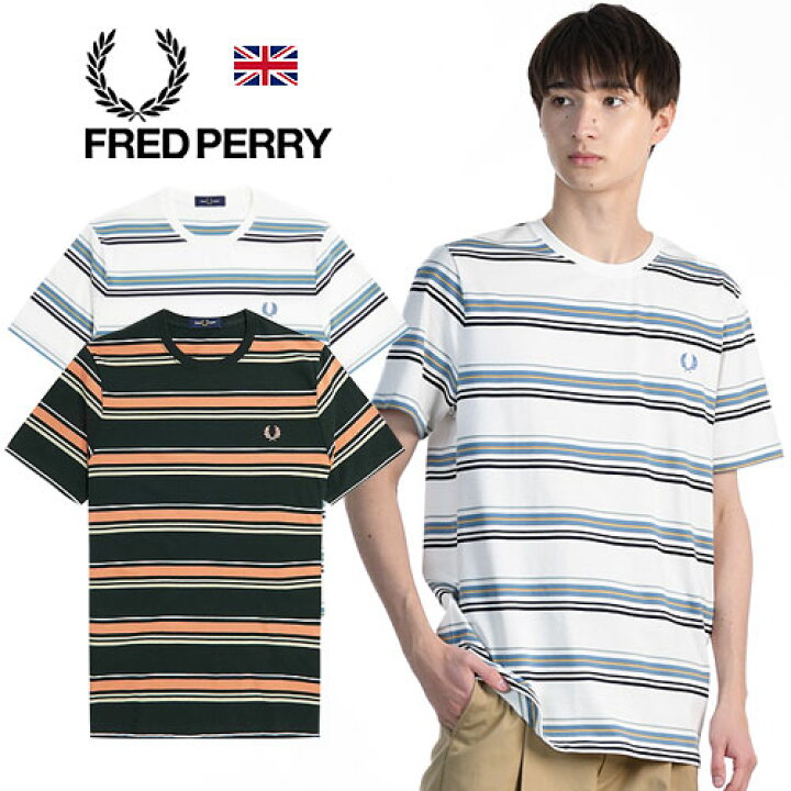 楽天市場】FRED PERRY/フレッドペリー STRIPE T-SHIRT M5607 