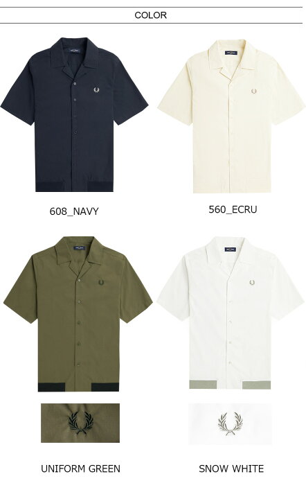 楽天市場】FRED PERRY/フレッドペリー RIBBED HEM REVERE COLLAR SHIRT 