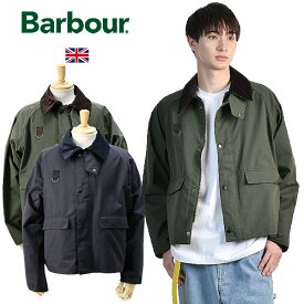 Barbour/バブアー OS SPEY CASUAL JACKET MCA0932 スペイ ピーチスキン ノンオイルドジャケット[24年春夏新作 ノンワックス メンズ レディース 短丈 UK 英国 ロイヤルワラント ブルゾン バーブァー おしゃれ かっこいい オーバーサイズ 大人 彼氏 プレゼント]