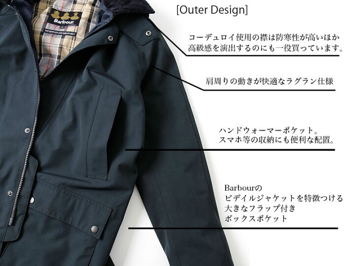 楽天市場】[期間SALE] Barbour/バブアー Waterproof Ashby Jacket 