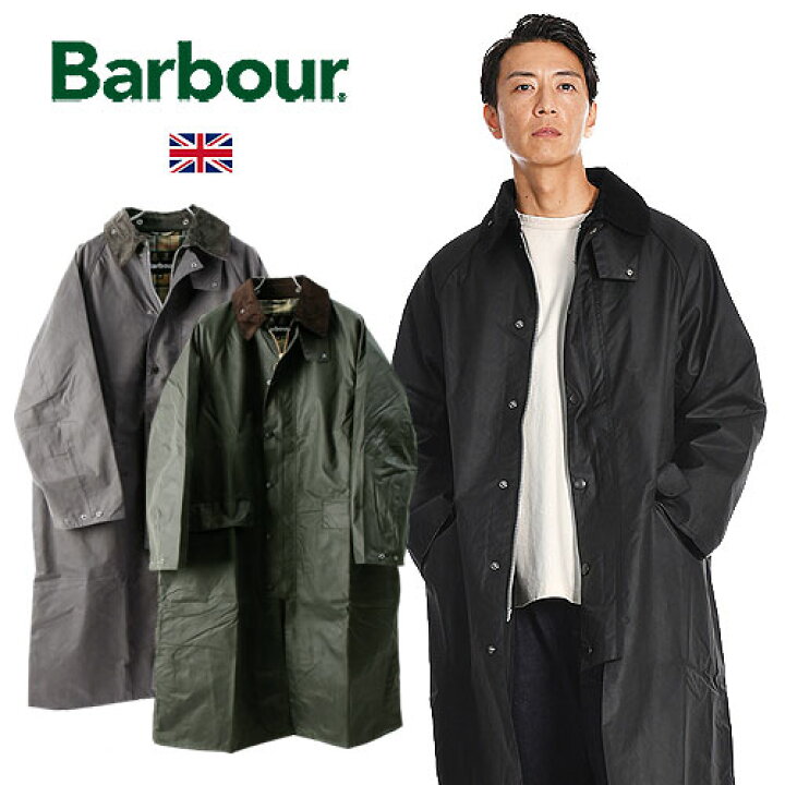 楽天市場】Barbour/バブアー BURGHLEY OVERSIZE WAX COAT MWX1674  