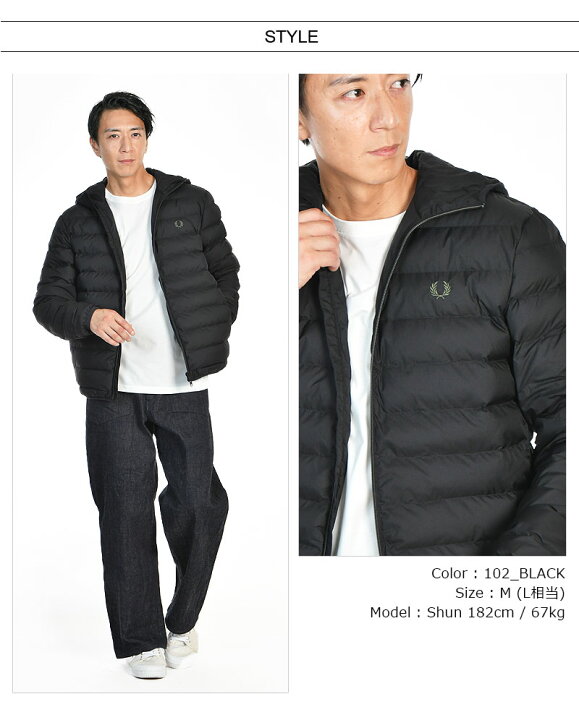 楽天市場】FRED PERRY/フレッドペリーHOODED INSULATED JACKET 