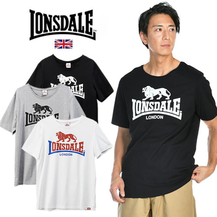 楽天市場】LONSDALE/ロンズデール LOGO LD SSTEE ベーシックライオン 