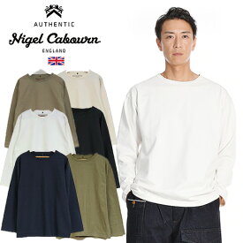 Nigel Cabourn/ナイジェル・ケーボン 9.5OZ 40'S USMC LONG SLEEVE SHIRT 80470020030[クルーネック 長袖 ロンT メンズ クラシック ヴィンテージ スポーティー MAIN LINE 英国 UK こだわり おしゃれ かっこいい 秋 冬 大人 カジュアル]