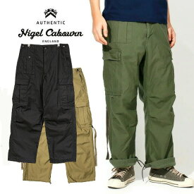 Nigel Cabourn/ナイジェル・ケーボン アーミーカーゴパンツ ARMY CARGO PANT BLACK 80480050012/80490050012[ミリタリー M51 イギリス ナイジェルケーボン おしゃれ かっこいい プレゼント ブラック 80510050112]