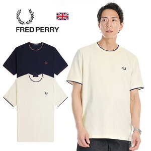 FRED PERRY/�t���b�h�y���[ CREPE PIQUE T-SHIRT M8585 �N���[�v�s�P T�V���c [ �����Y ������ ���ʁi�V�{�j�����|�C���g �e�B�b�v���C�� �ȁE�R�b�g�� ���j�� ������� ���������� �X�|�[�e�B �t �H ��