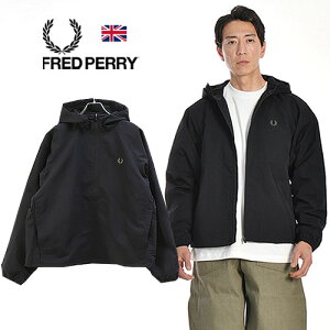 26�N�H�~�V�� FRED PERRY/�t���b�h�y���[ OVERSIZED HOODED SHELL JACKET �I�[�o�[�T�C�Y �t�[�f�b�h �V�F���W���P�b�g J3311[�����Y �����b�V�� �傫�� �V�F�� �H�D�� �n�C�l�b�N ���O���� �t�[�h�p�[�J�[