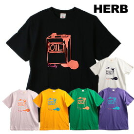 [期間SALE] HERB/ハーブ OIL Tシャツ[メンズ レディース 半袖 Tシャツ ティーシャツ カットソー おしゃれ かっこいい 紳士 秋服 秋物 秋 冬服 冬物 冬 大人 彼氏 プレゼント]◆50%～59%