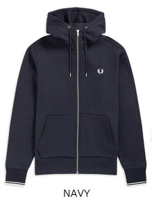 FRED PERRY/�t���b�h�y���[ �R�b�g�� �t���W�b�v�@�X�D�G�b�g�p�[�J HOODED ZIP THROUGH SWEAT PARKA J7536[�����Y ���� �e�B�b�v���C�� ���[�v�o�b�N �V���v�� �����|�C���g ���S �����S �p�� UK ������� 