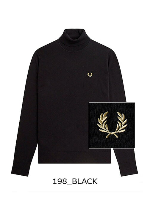 楽天市場】FRED PERRY / フレッドペリー メリノウール タートルネック 