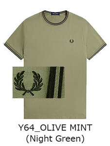 26�N�t�ĐV�� FRED PERRY/�t���b�h�y���[ TWIN TIPPED RINGER T-SHIRT M1588V �N���[�l�b�N �c�C���e�B�b�v�h �����K�[T�V���c[���b�s���O���� �������b�s���O ���� �����|�C���g �h�J �R�b�g�� �� �V���v