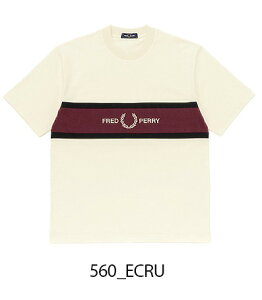 26�N�t�ĐV�� FRED PERRY/�t���b�h�y���[ EMBROIDERED PANEL T-SHIRT M2405 �h�J�p�l��T�V���c [�w�r�[�R�b�g�� �h���b�v�V�����_�[ �G���u���C�_�[�h �����Y ���j�� ���[�������[�X �t�����g���S �f�U�C