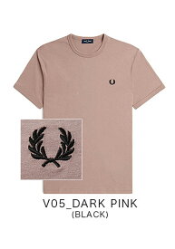 FRED PERRY/フレッドペリー クルーネック リンガーTシャツ RINGER T-SHIRT M3519[24年春夏新作 ラッピング無料 無料ラッピング メンズ 半袖 Tシャツ ワンポイント 刺繍 コットン リラックス 定番 スタンダード シンプル おしゃれ かっこいい 大人 彼氏 プレゼント]