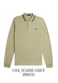 25年春夏新作 FREDPERRY/フレッドペリー ロングスリーブ ポロシャツ 長袖 LONG SLEEVE TWIN TIPPED POLO SHIRT M3636[メンズ 父の日 鹿の子 ポロシャツ カットソー ポロ シャツ M12 月桂樹 おしゃれ かっこいい 紳士 大人 彼氏 プレゼント]