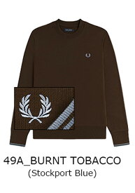 [期間SALE] FRED PERRY/フレッドペリー コットン クルーネックスゥエット CREW NECK SWEAT SHIRTS M7535[25年秋冬新作 スウェット 裏毛 ティップライン ループバック ミッドウェイト シンプル ワンポイント 胸ロゴ英国 UK おしゃれ かっこいい プレゼント]