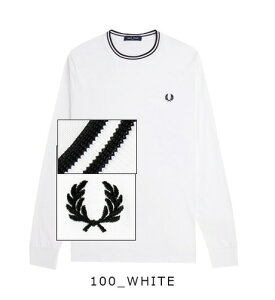 25NHV FRED PERRY/tbhy[ TWIN TIPPED T-SHIRT M9602 OX[u eBbvC TVc  LONG SLEEVE[Y |Cg ̓ Rbg Jbg\[ j   