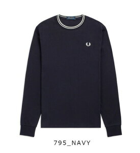 25NHV FRED PERRY/tbhy[ TWIN TIPPED T-SHIRT M9602 OX[u eBbvC TVc  LONG SLEEVE[Y |Cg ̓ Rbg Jbg\[ j   
