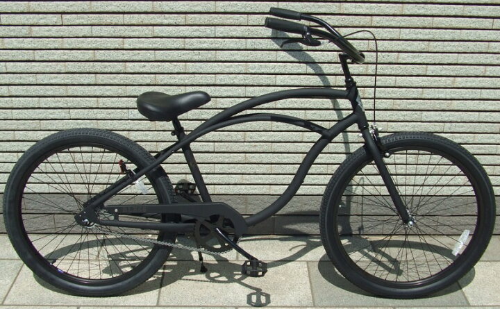 楽天市場】超軽量高級アルミフレーム！！ビーチクルーザー26インチ  