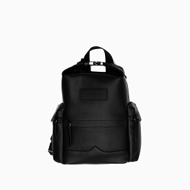 リュック ハンター HUNTER ORIGINAL MINI RUBBER LEATHER BACKPACK [UBB5010LRS BLACK] 6L オリジナル ミニ ラバー レザー バックパック リュックサック バッグ デイパック レディース 2WAY 革 撥水 ロゴ ブラック 黒 クリップ