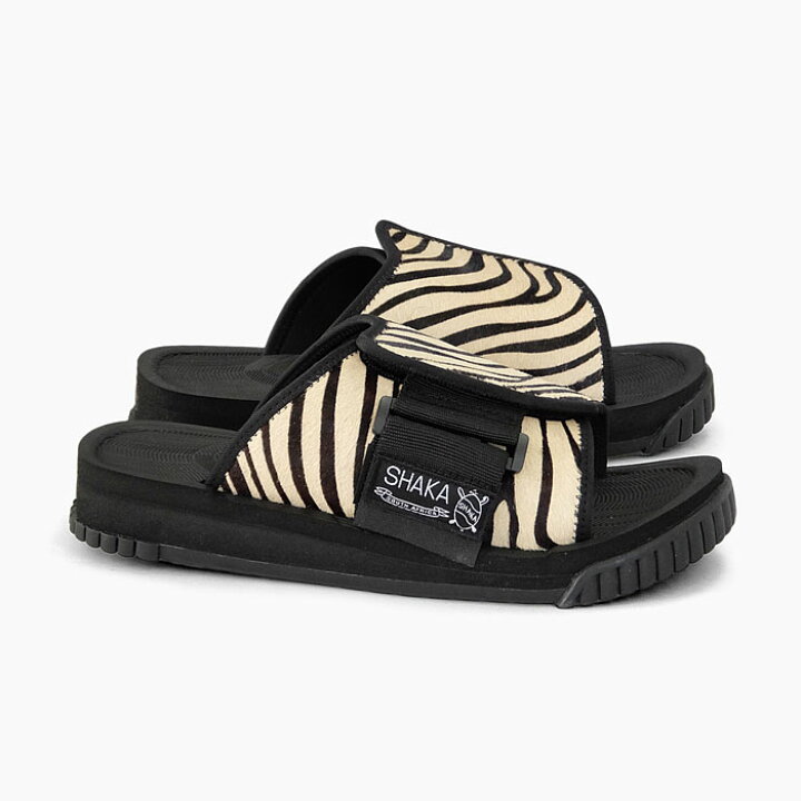 楽天市場 30 Off Shaka X Packer Zebra シャカ エックスパッカー カウヘアー サンダル メンズ レディース ゼブラ柄 白茶 牛革 スポーツサンダル スライド セレクトショップ Jackpot Store