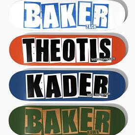 【スケボー デッキ 8.0 8.25 8.5】BAKER SKATEBOARDS PRO DECK ベーカー スケートボード ロゴ プロモデル ベイカー