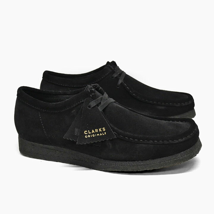 楽天市場】クラークス ワラビー メンズ CLARKS WALLABEE BLACK SUEDE 