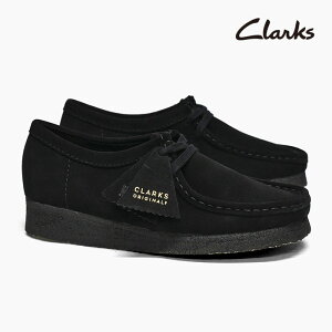 N[NX r[ fB[X CLARKS WOMENS WALLABEE BLACK SUEDE 26155522 EBY XG[h  u[c Xj[J[