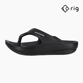 RIG リカバリーサンダル RIG FLIP FLOP 2.0 BLACK RG0012[リグ フリップフロップ 黒][メンズ レディース サンダル 新作]