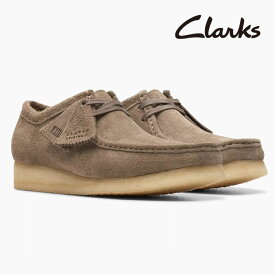 クラークス ワラビー メンズ ダークグレー スエード CLARKS WALLABEE 26174049 グレー ブーツ スニーカー