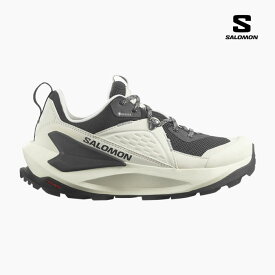 SALOMON サロモン レディース 厚底 ハイキングシューズ エリクサー ゴアテックス スニーカー 新作 グレー ベージュ 防水透湿 ELIXIR GTX L47296700