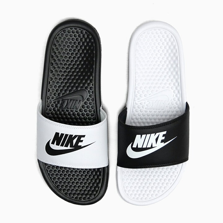 楽天市場 ナイキ ベナッシ ミスマッチ Nike Benassi Jdi Mismatch 011 メンズ レディース サンダル Black White ブラック ホワイト Just Do It 便所サンダル スリッパ ビーチ ぺたんこ 黒 白 モノクロ プレゼント セレクトショップ Jackpot Store